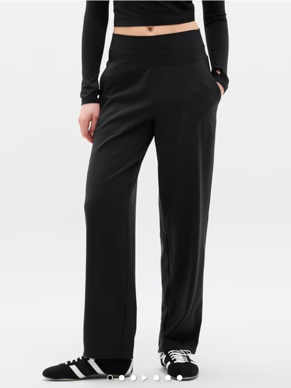 Athleta black straight joggers